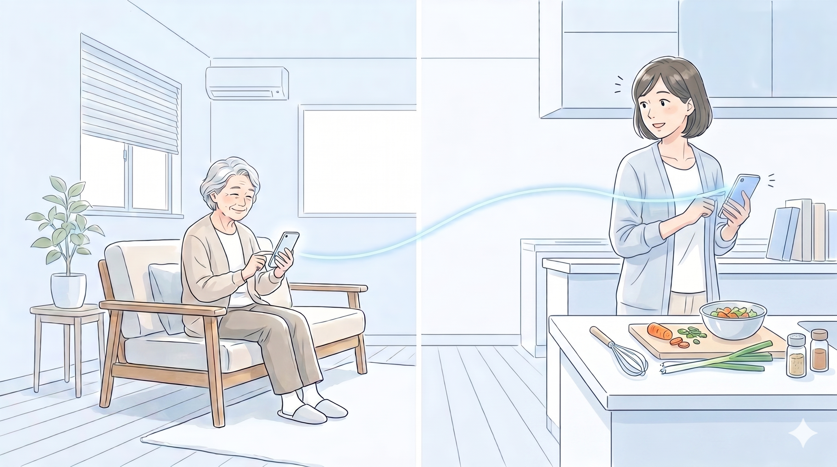 CareTrunkの呼び出し画面イメージ